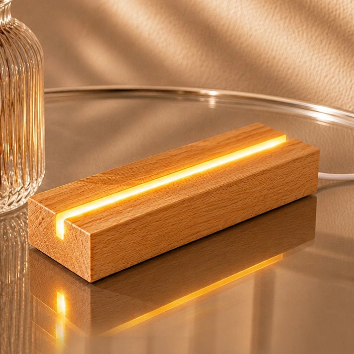 Holzständer + LED - Emmygift.de
