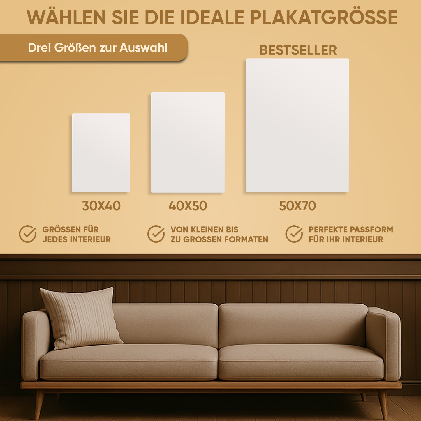 Verliebtes Paar am Teich – Porträt auf Poster für ein Paar