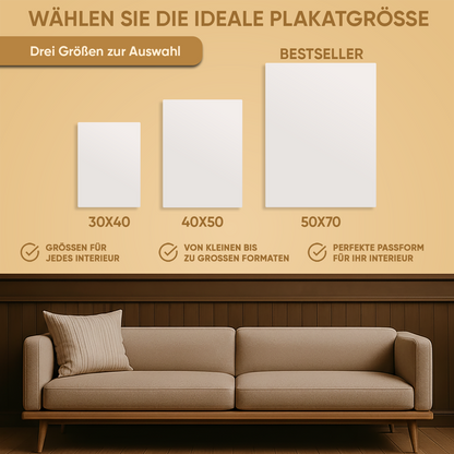 Verliebtes Paar am Teich – Porträt auf Poster für ein Paar