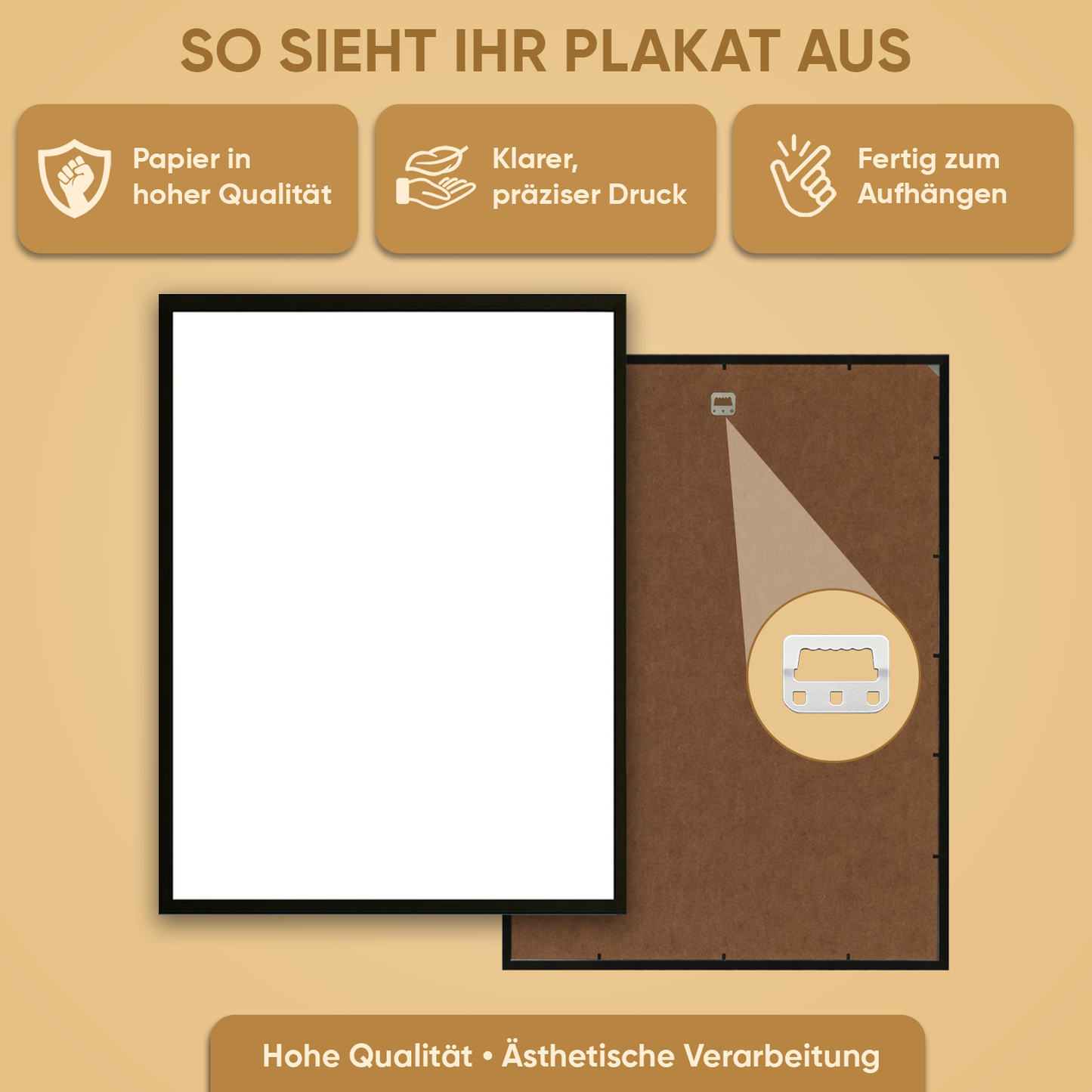 Verliebtes Paar am Teich – Porträt auf Poster für ein Paar