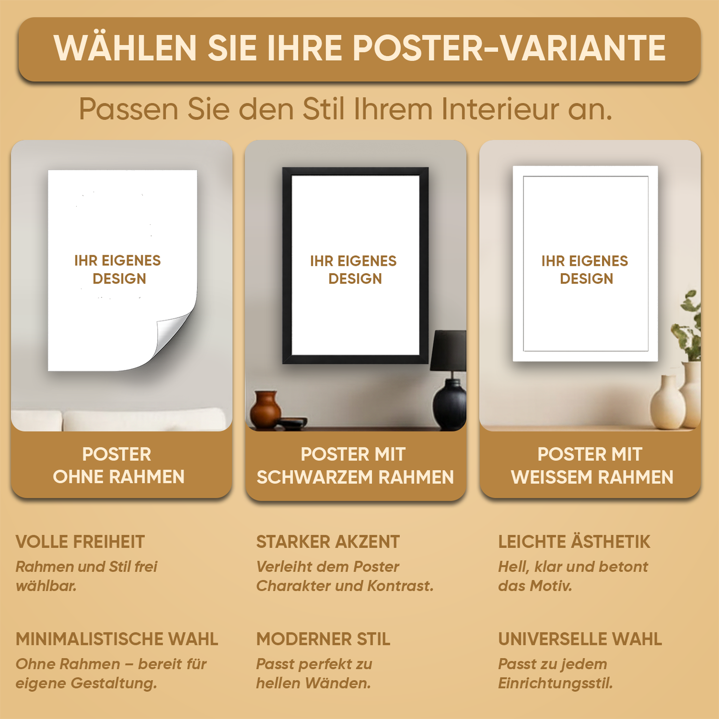 Verliebtes Paar am Teich – Porträt auf Poster für ein Paar