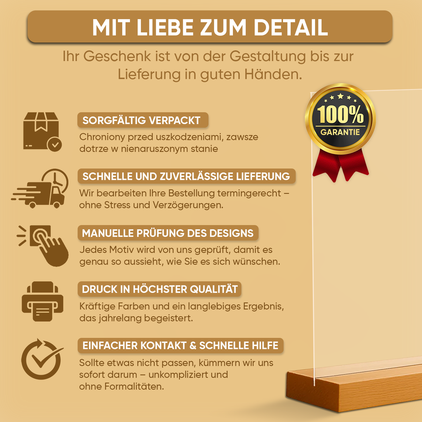 Fotocollage Mama – personalisierter Glasdruck als Geschenk für Mama