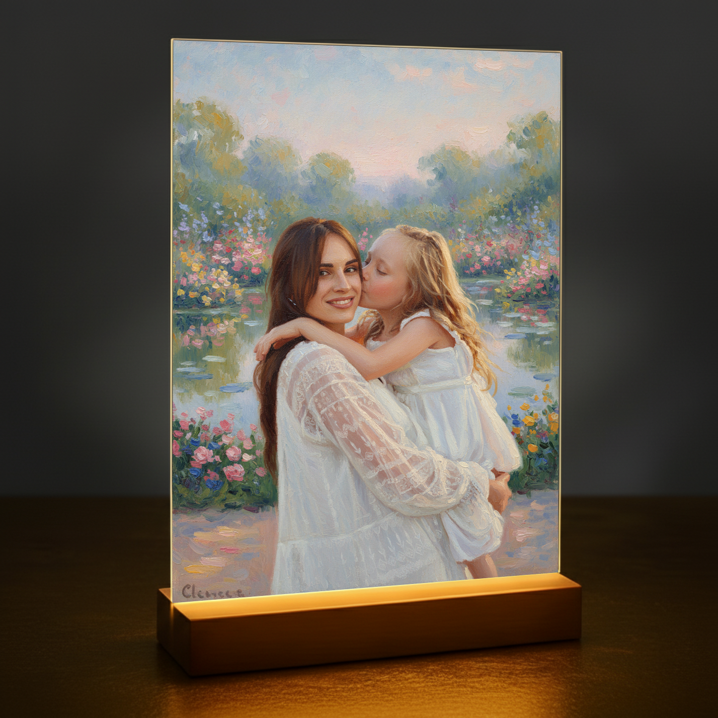Ölgemälde-Stil auf Acrylglas - Geschenk zum Muttertag