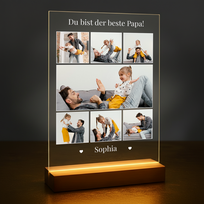 Du bist der beste Papa – personalisierter Glasdruck