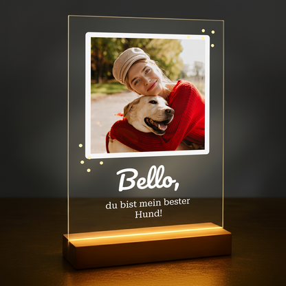 Bester Hund – personalisierter Glasdruck