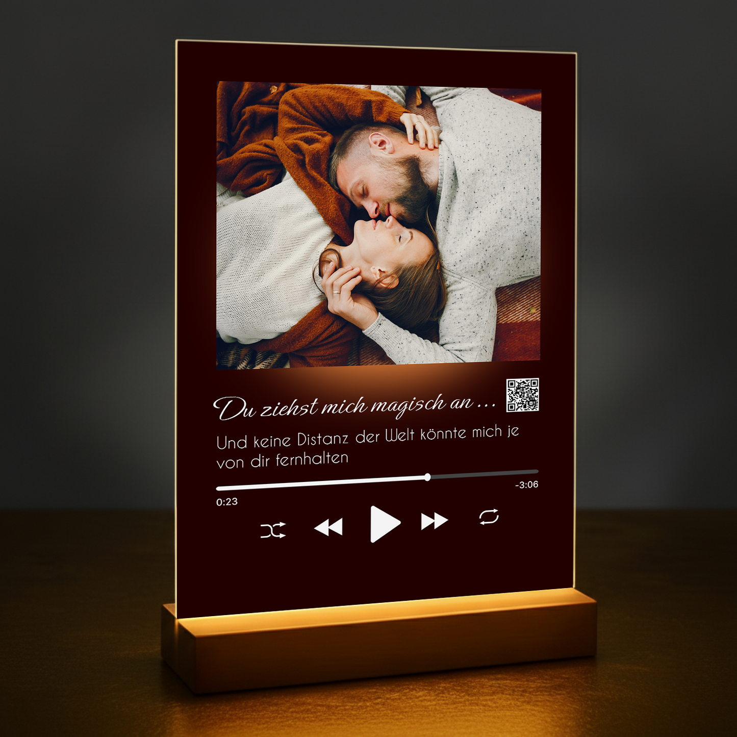 Unser Lied – personalisierter Glasdruck