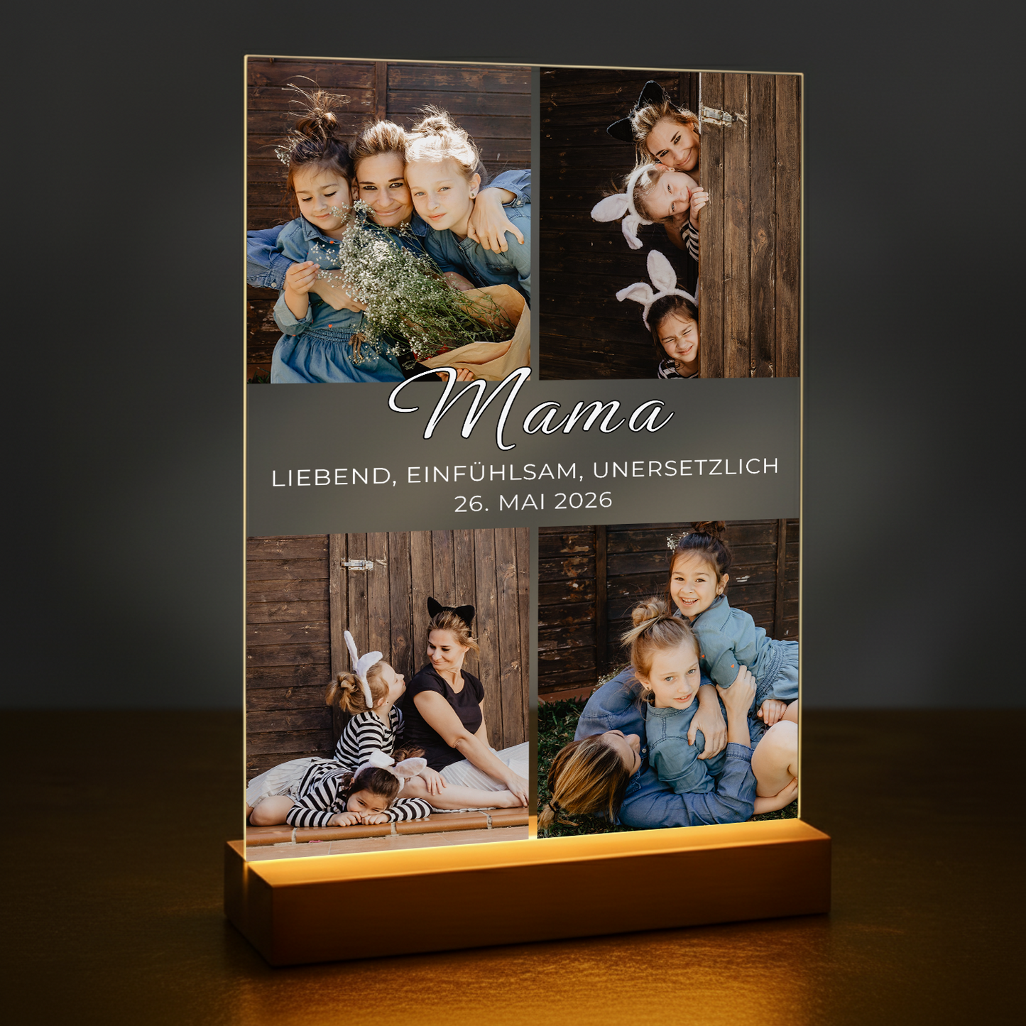 Fotocollage auf Acrylglas - Geschenk zum Muttertag