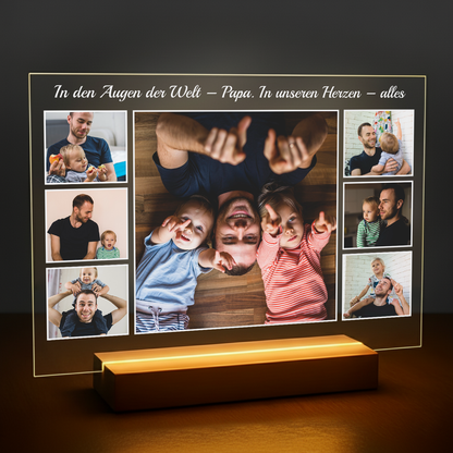 Du bist für uns alles! – personalisierter Glasdruck