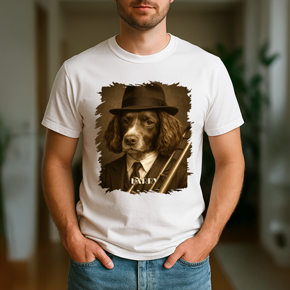 Hund als Musiker – Damen-T-Shirt mit Aufdruck für Hundefans