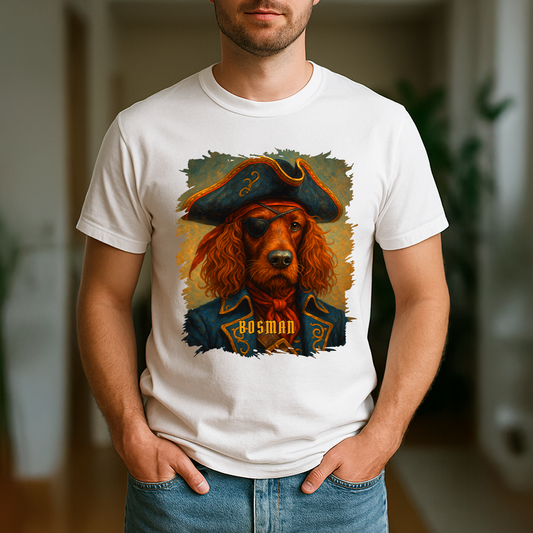 Piratenhund – Herren-T-Shirt mit Aufdruck für Hundefreunde