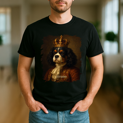 Hund in königlicher Ausführung – Herren-T-Shirt mit Aufdruck für Hundefans