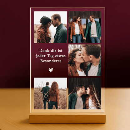 Besondere Tage – personalisierter Druck auf Glas für Paare - Emmygift.de