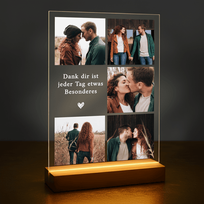 Besondere Tage – personalisierter Druck auf Glas für Paare - Emmygift.de