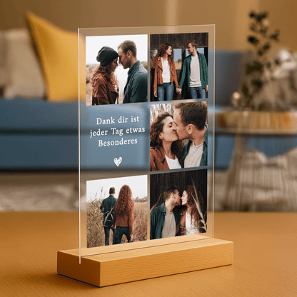 Besondere Tage – personalisierter Druck auf Glas für Paare - Emmygift.de