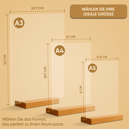Du bist mein Ein und Alles – personalisierter Glasdruck - Emmygift.de