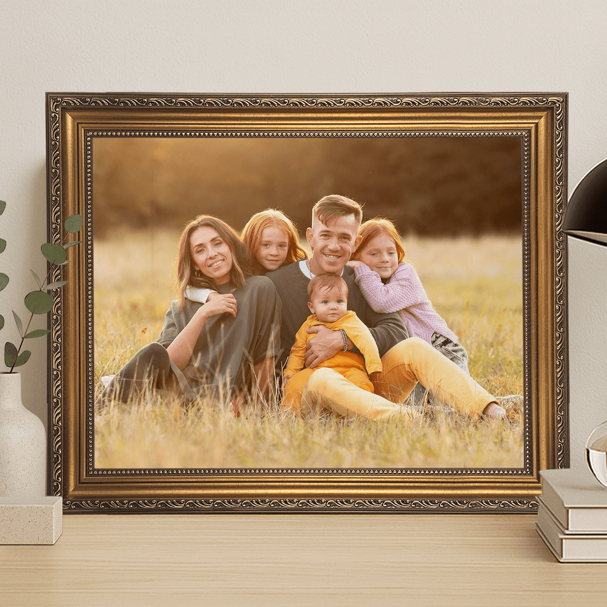 Familienporträt – personalisiertes Leinwandbild für Eltern - Emmygift.de