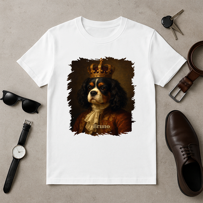 Hund in königlicher Ausführung – Herren-T-Shirt mit Aufdruck für Hundefans