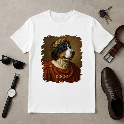 Dein Hund als Julius Cäsar – Herren-T-Shirt mit Aufdruck für Hundefans