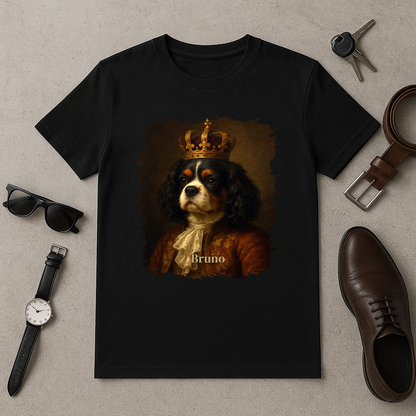 Hund in königlicher Ausführung – Herren-T-Shirt mit Aufdruck für Hundefans