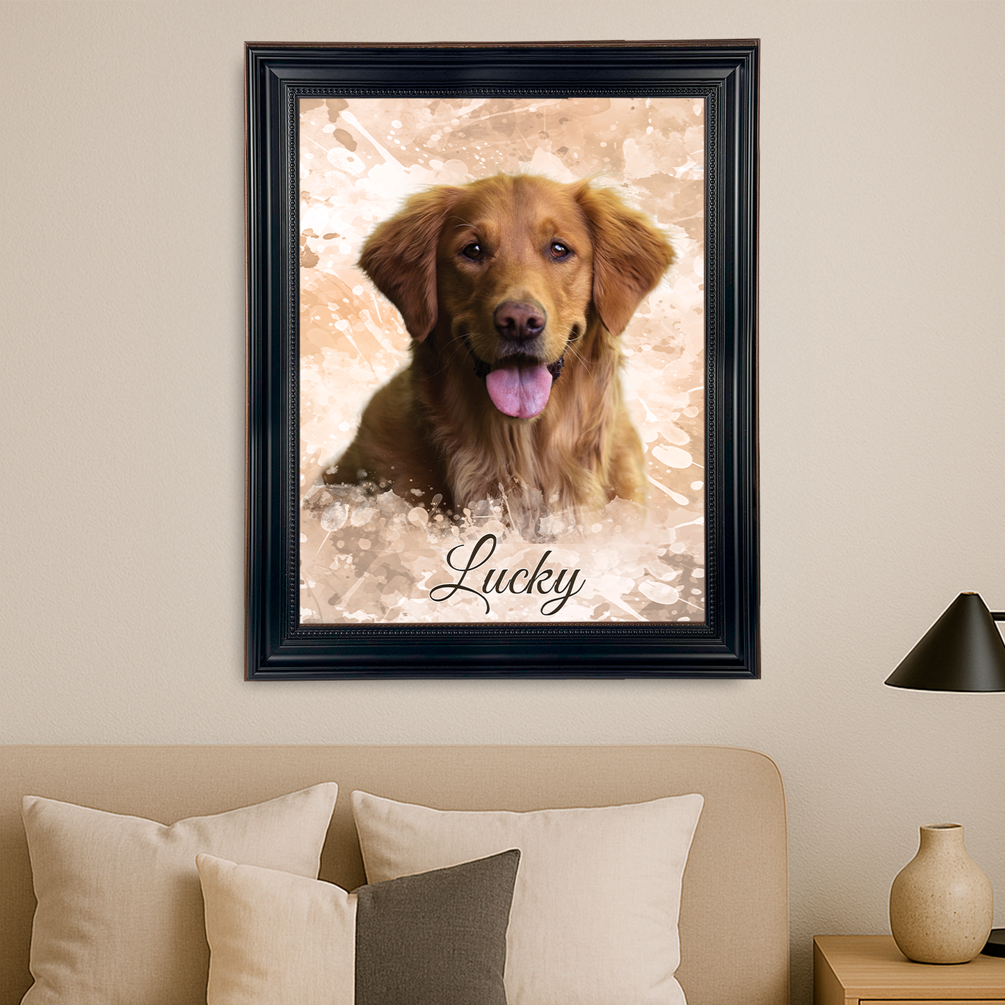 Hundeportät – personalisiertes Leinwandbild für Hundeliebhaber