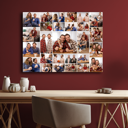 Fotocollage mit meinem Bruder – personalisierter Leinwanddruck für meinen Bruder