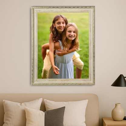 Zwei Töchter – Leinwandporträt für die Tochter