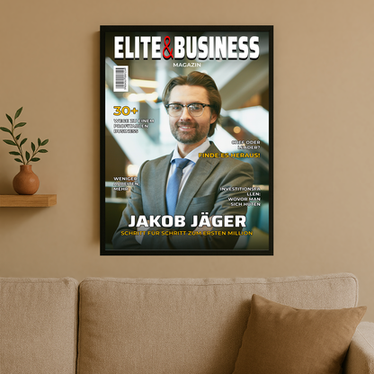 Geschäftsmann des Jahres – personalisiertes Poster für einen Mann