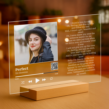 Lied für sie – personalisierter Glasdruck