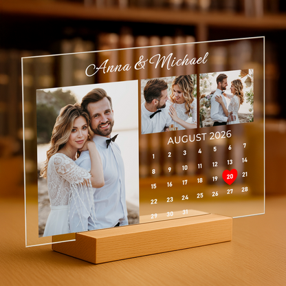 Hochzeitsandenken – personalisierter Druck auf Glas für Paare
