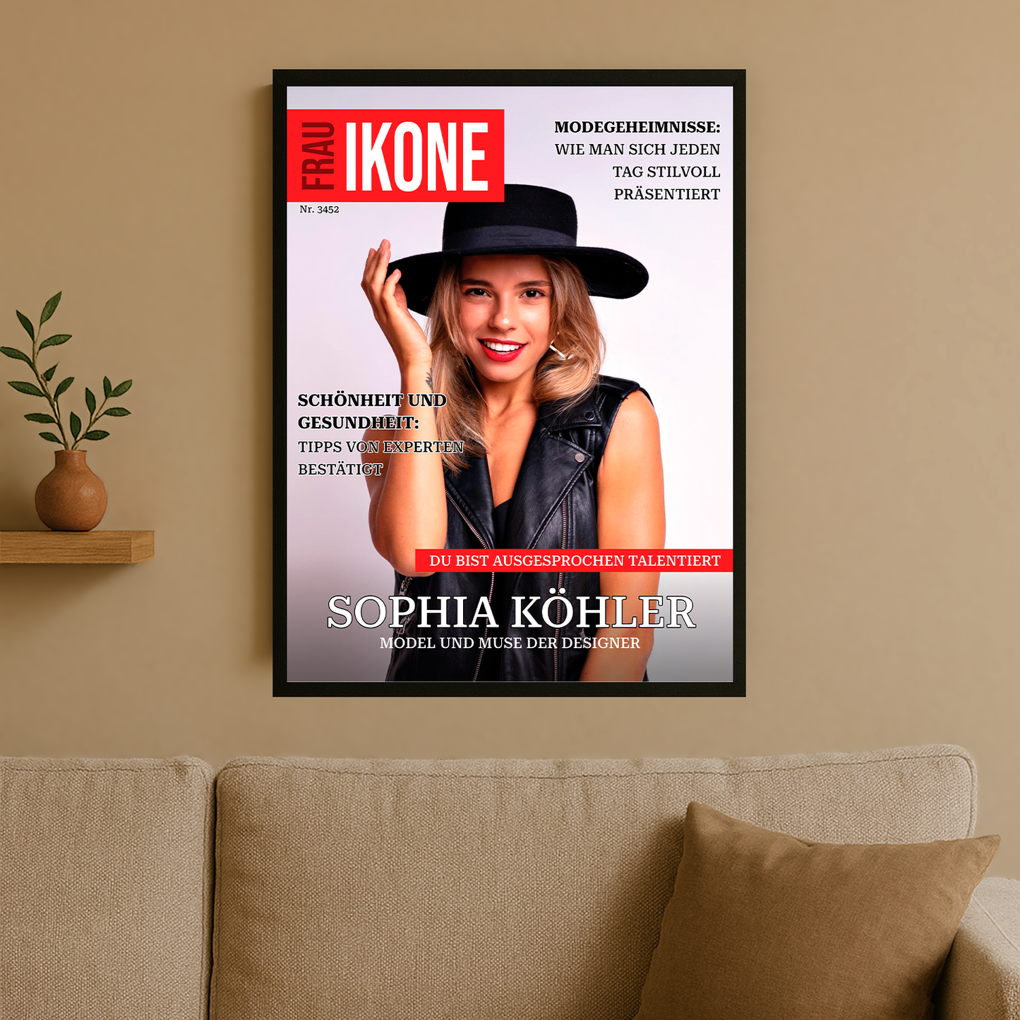 Die Frau als Ikone – ein personalisiertes Poster für sie