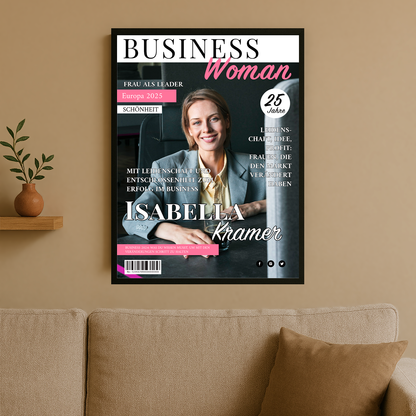 Businessfrau – personalisiertes Poster für sie