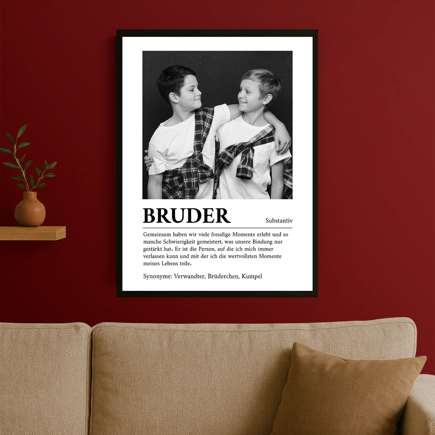 Bruder – personalisiertes Poster für deinen Bruder