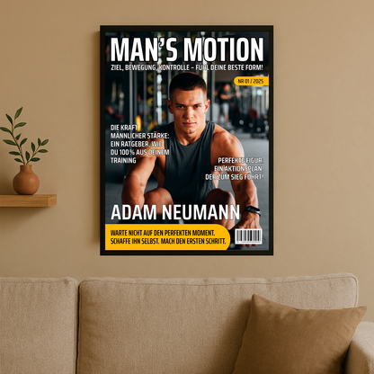 Sein Magazin-Cover – ein personalisiertes Poster für ihn