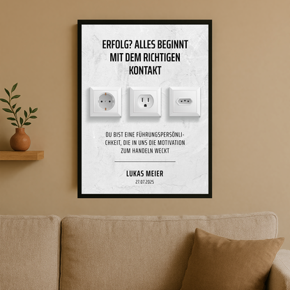Geschäftsmann des Jahres – personalisiertes Poster für einen Mann