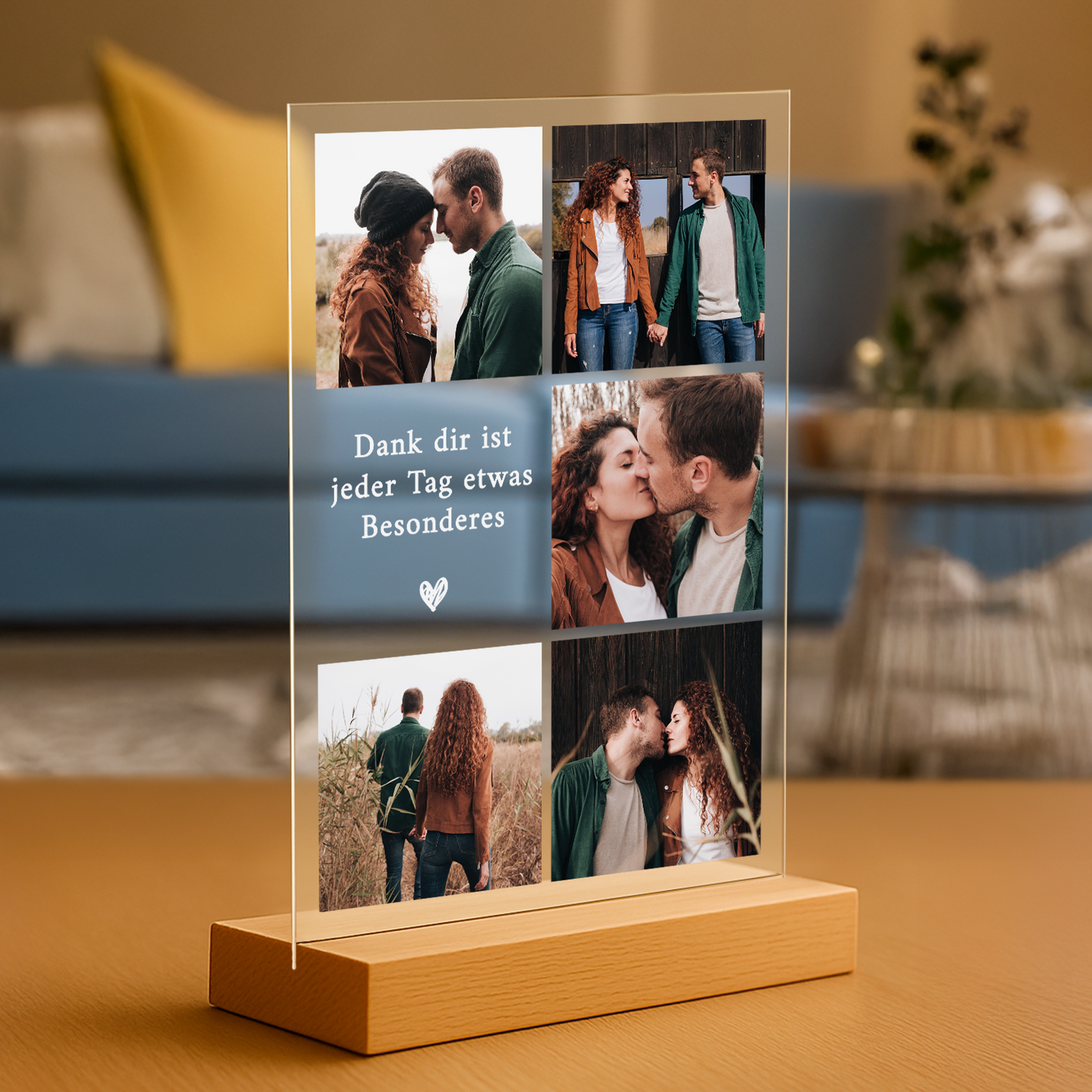 Besondere Tage – personalisierter Druck auf Glas für Paare