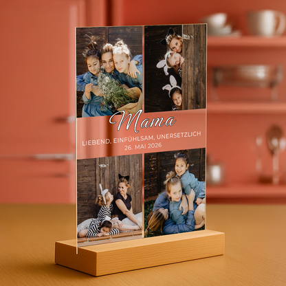 Fotocollage auf Acrylglas - Geschenk zum Muttertag