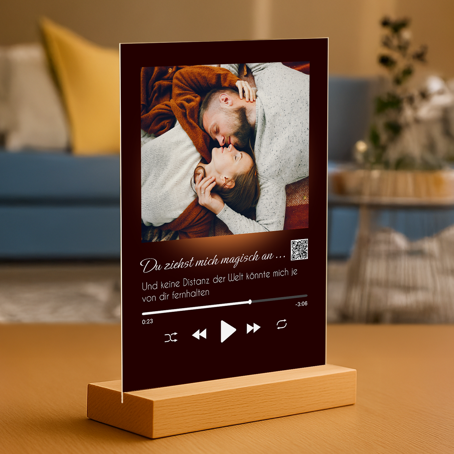 Unser Lied – personalisierter Glasdruck