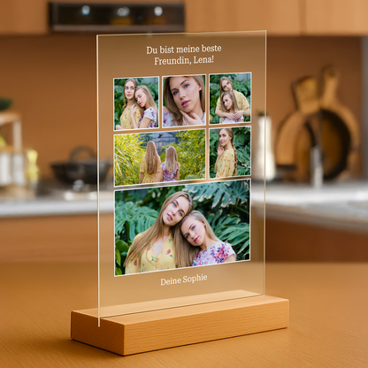 Beste Freundin – personalisierter Glasdruck