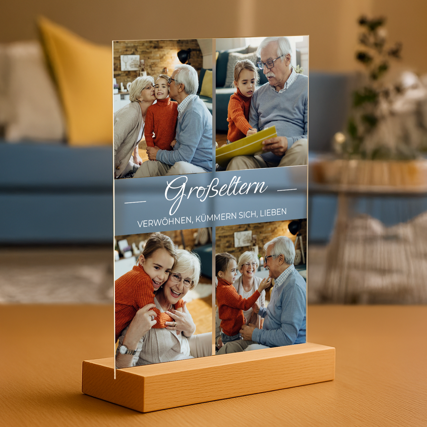 Großeltern – personalisierter Glasdruck