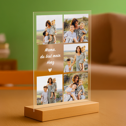 Personalisierte Fotocollage auf Acrylglas - Geschenk zum Muttertag