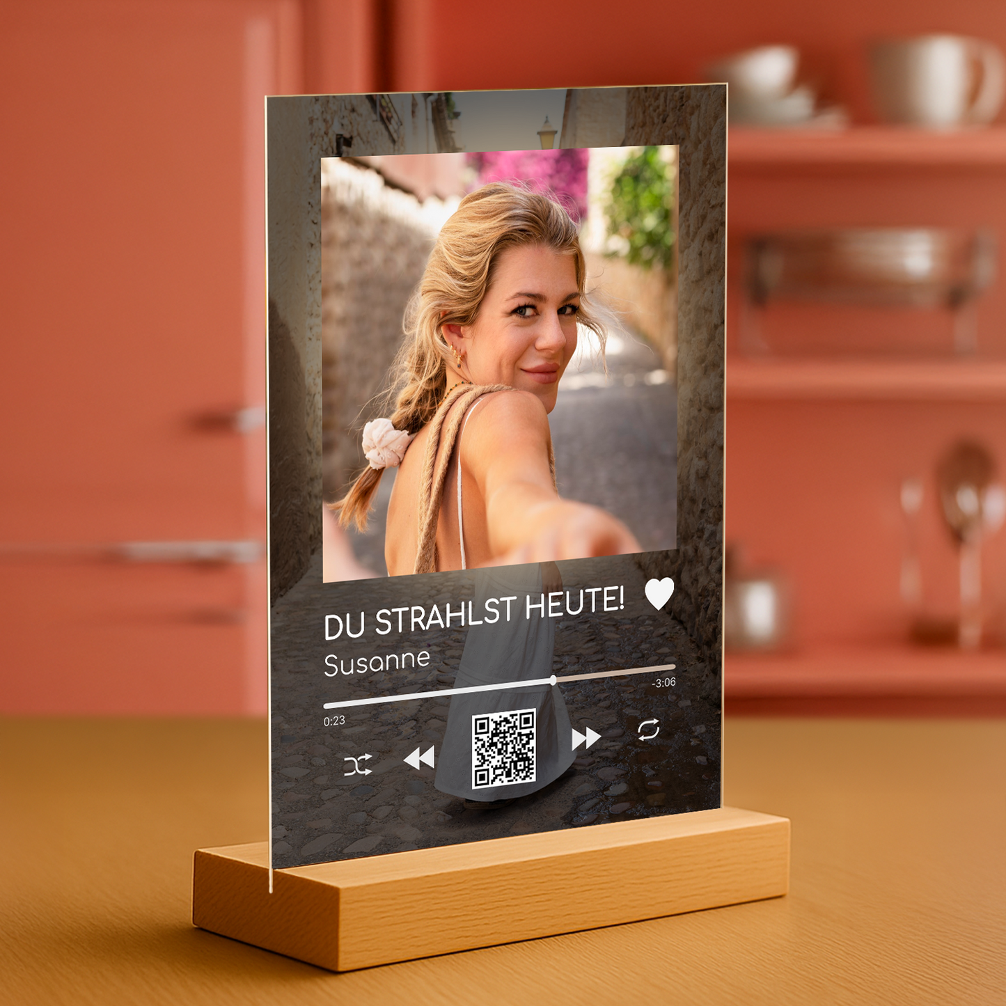 Du strahlst heute – personalisierter Glasdruck