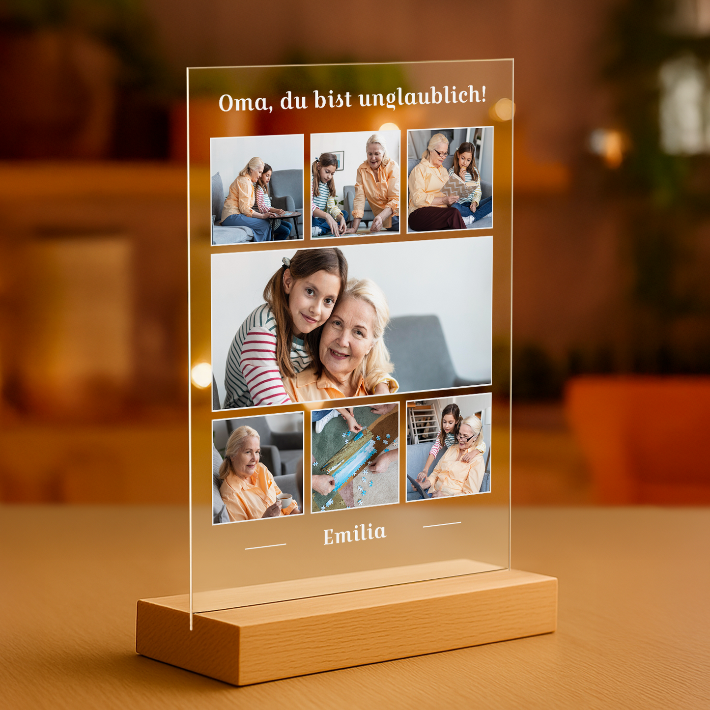 Oma – personalisierter Glasdruck