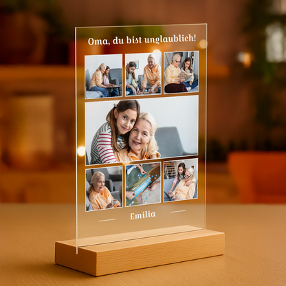Oma – personalisierter Glasdruck