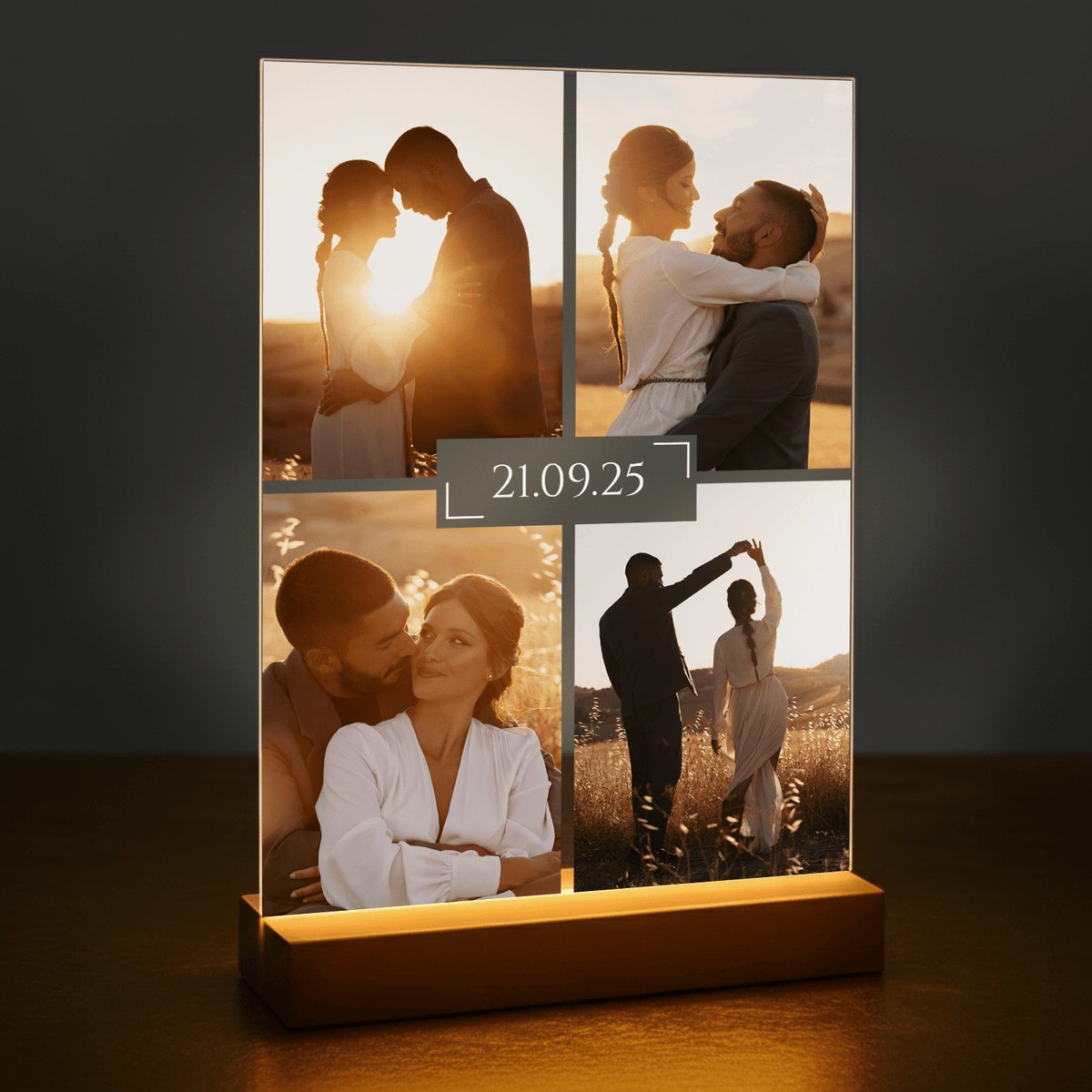Gemeinsam können wir alles erreichen – personalisierter Druck auf Glas - Emmygift.de