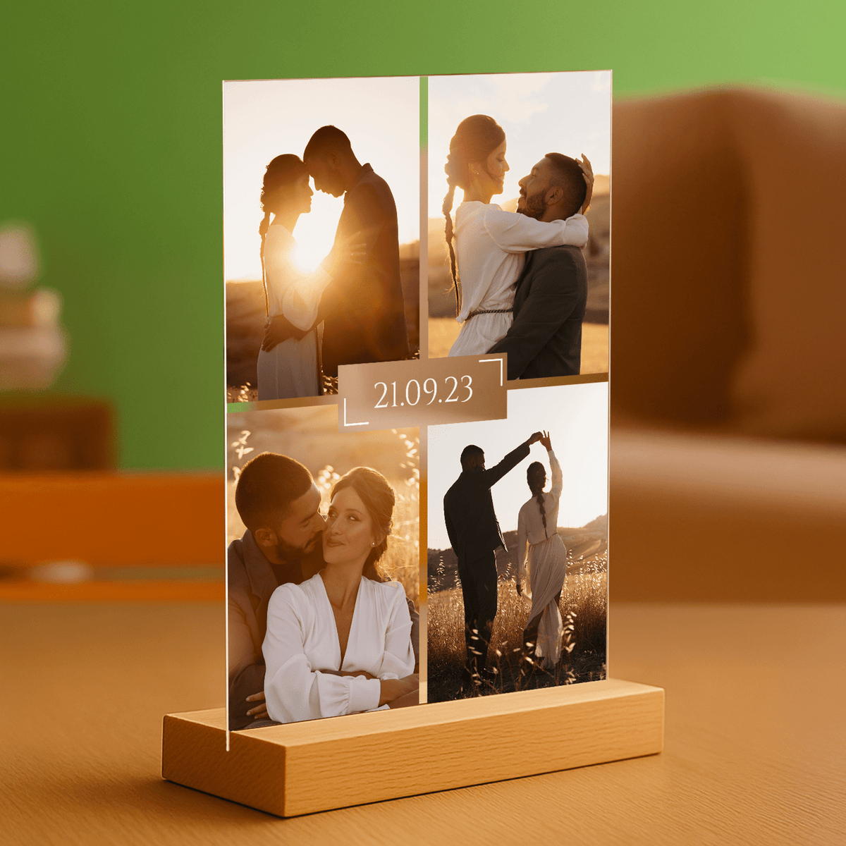 Gemeinsam können wir alles erreichen – personalisierter Druck auf Glas - Emmygift.de