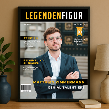 Ein Mann, eine Legende – personalisiertes Poster für ihn