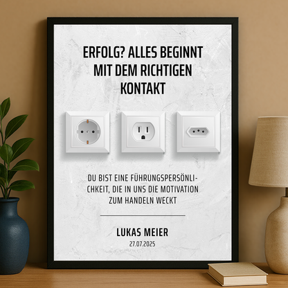 Geschäftsmann des Jahres – personalisiertes Poster für einen Mann