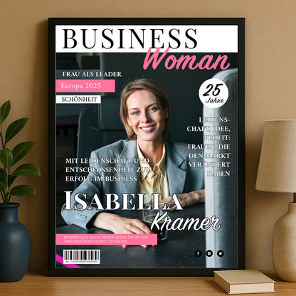 Businessfrau – personalisiertes Poster für sie