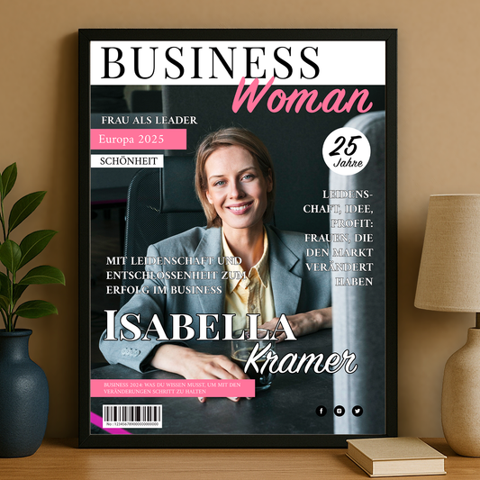 Businessfrau – personalisiertes Poster für sie