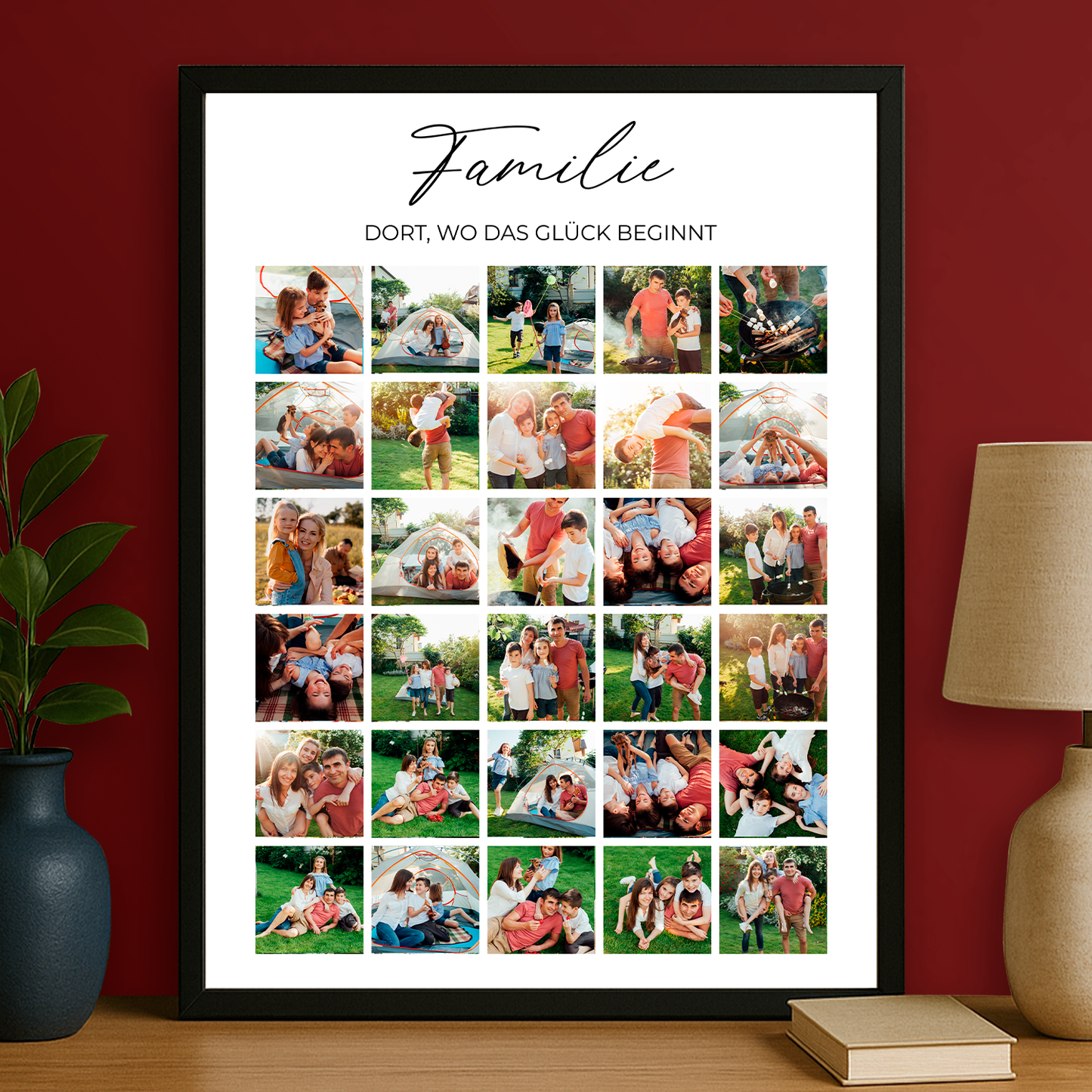 Familie – personalisiertes Poster für Eltern